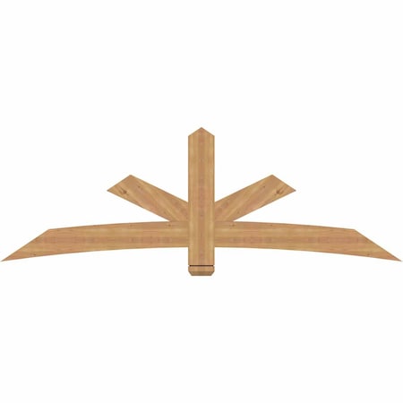 Ekena Millwork Alberta Smooth Timber Gable Bracket, Western Red Cedar, 84"W x 28"H x 1 1/2"D x 5 1/2"F, 8/12 Pitch GBW084X28X0206ALB00SWR